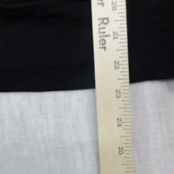 Nine West Blouse Top Womens XL Black Stretch Classic‎ Long Sleeve Surplice Neck - Picture 5 of 7